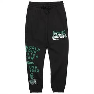 NEW COOKIES men's title fight sweatpants in black